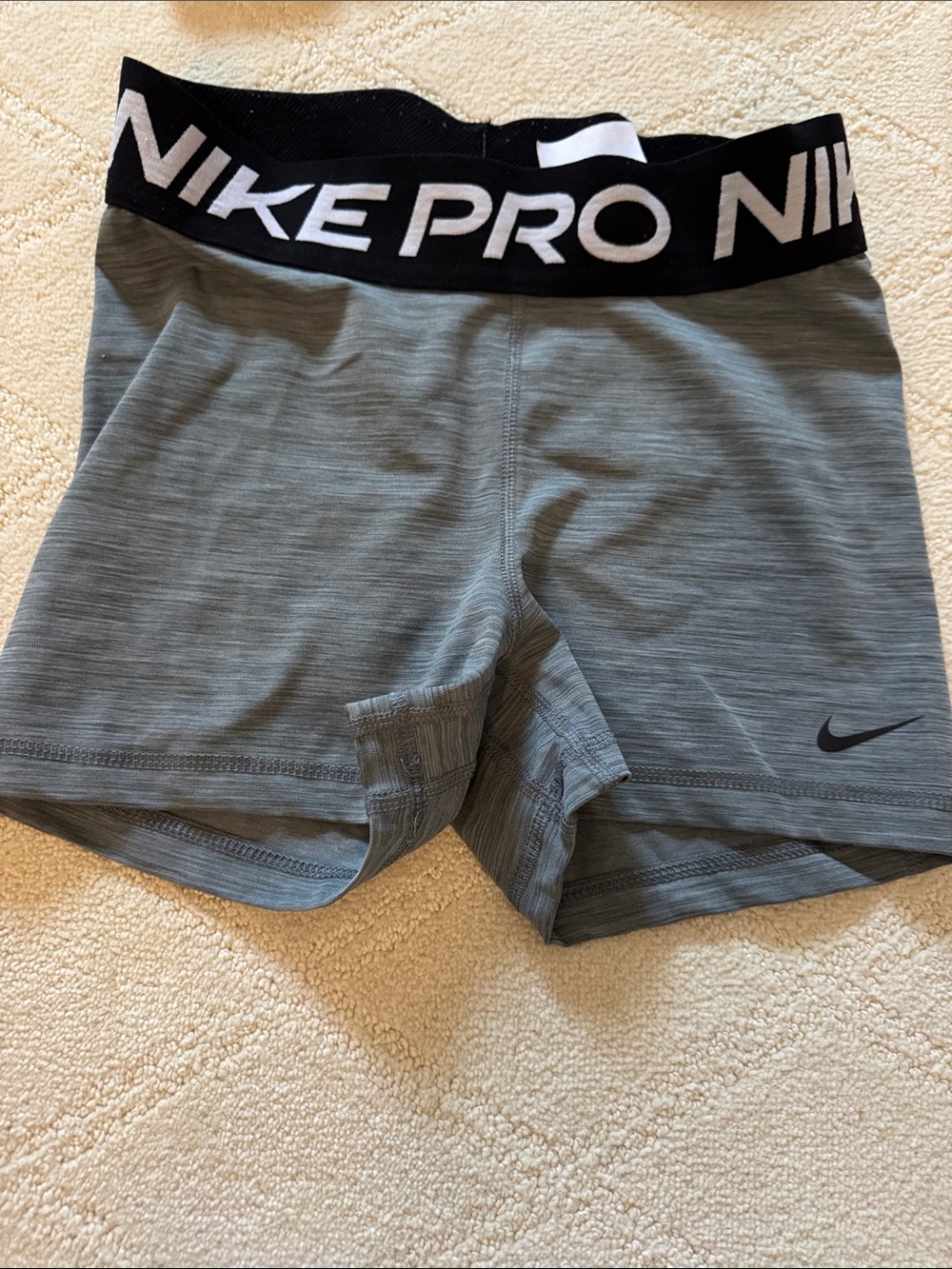 Nike Gray Women's Athletic Shorts & Sports Bra Set - Picture 7 of 8